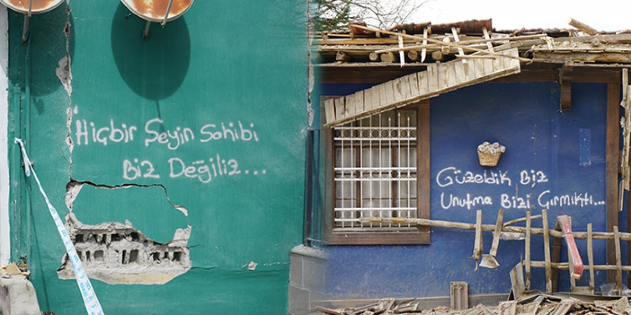 Malatya'da duygulandıran duvar yazıları