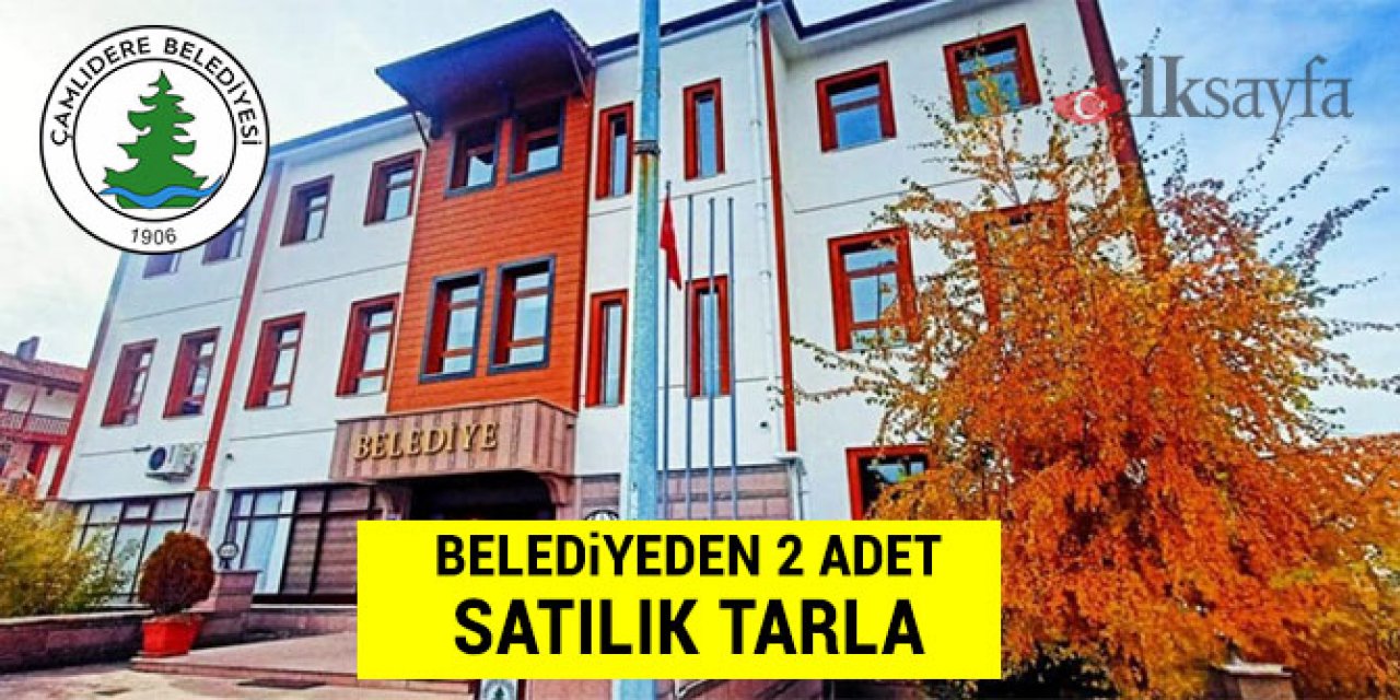 Çamlıdere Belediyesi’nden satılık tarla