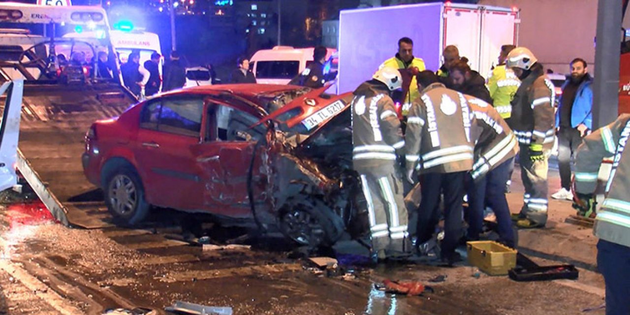 İstanbul’da feci kaza: 1 ölü 2 yaralı