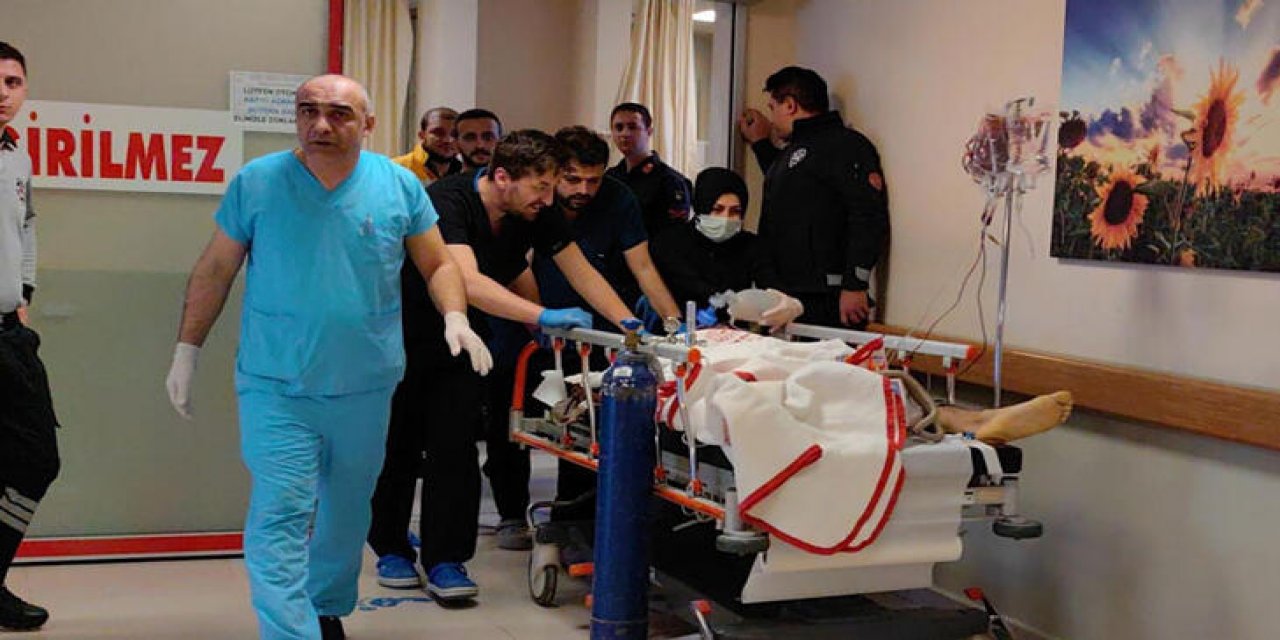 Testere bıçağı yerinden çıkıp boynuna geldi ağır yaralandı