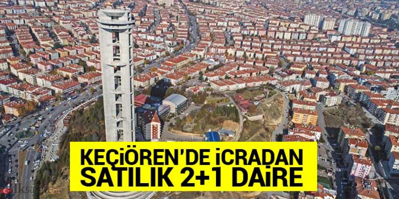 Ankara Keçiören’de icradan satılık 2+1 daire