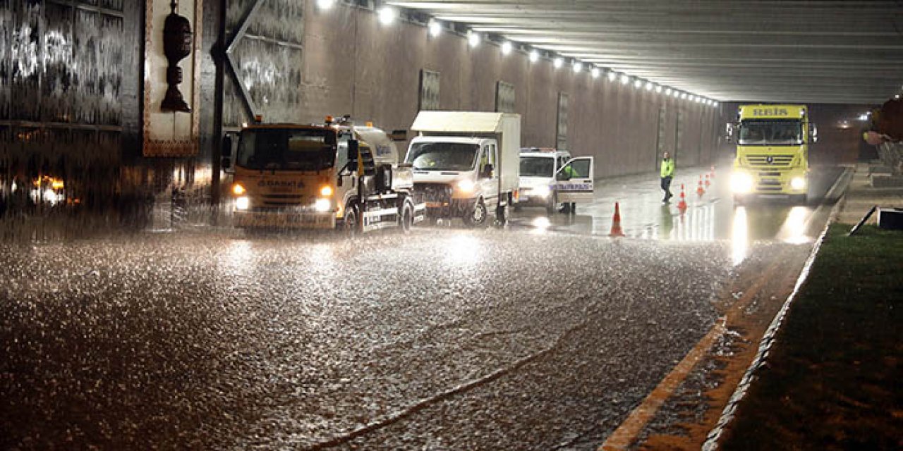 Gaziantep’te dolu ve sağanak yağış