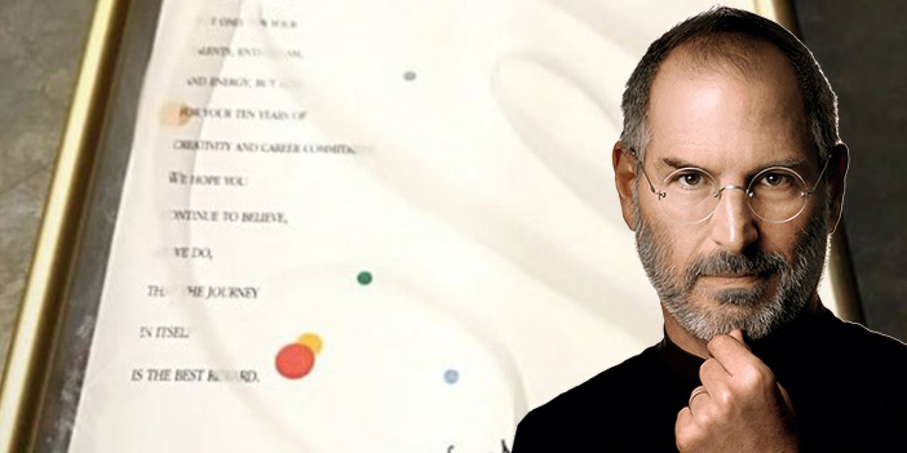 Steve Jobs imzalı plaket satışta