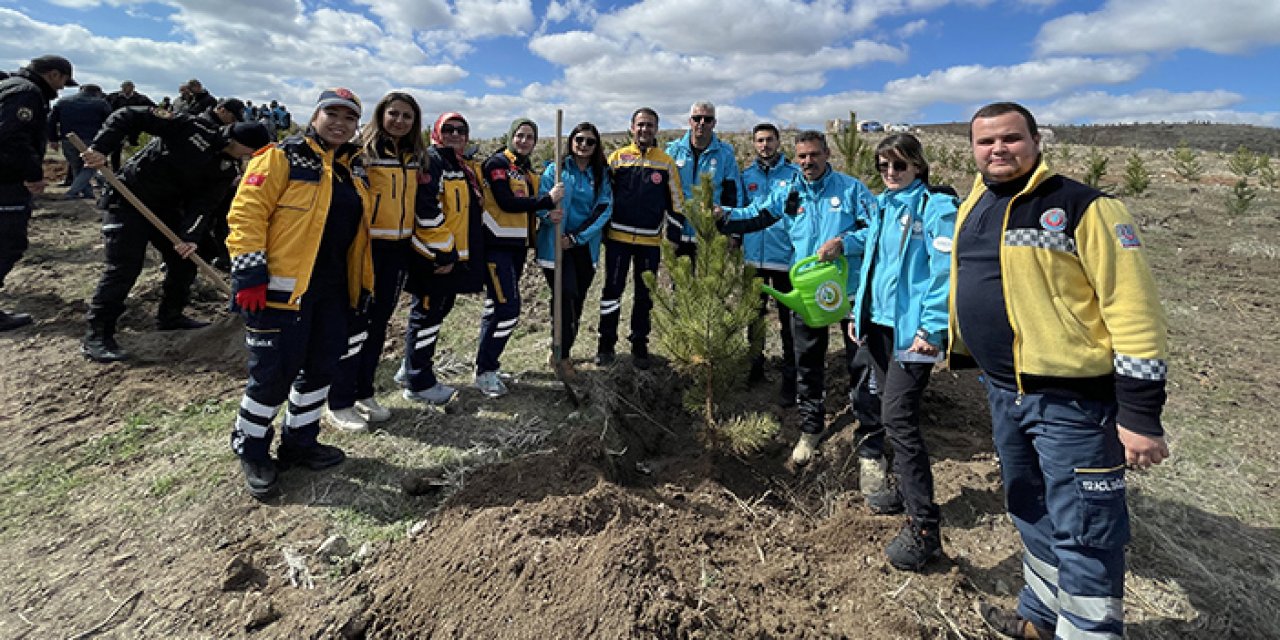 Depremde vefat edenler için Hatıra Ormanı