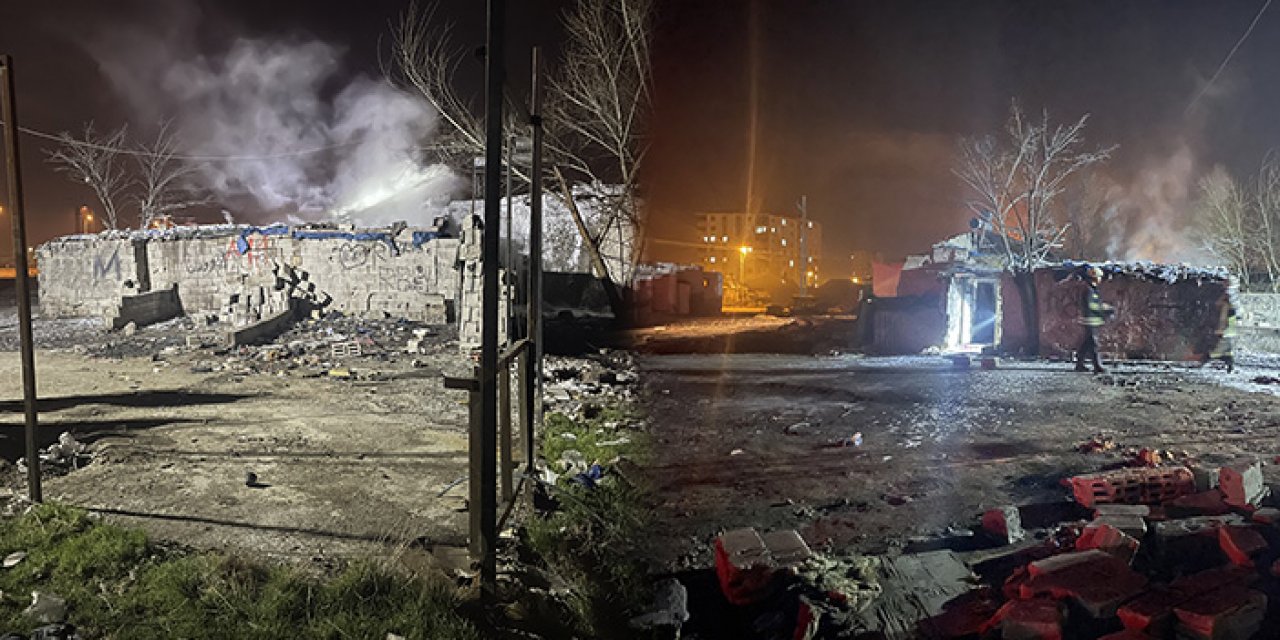 Kayseri’de müstakil evde yangın