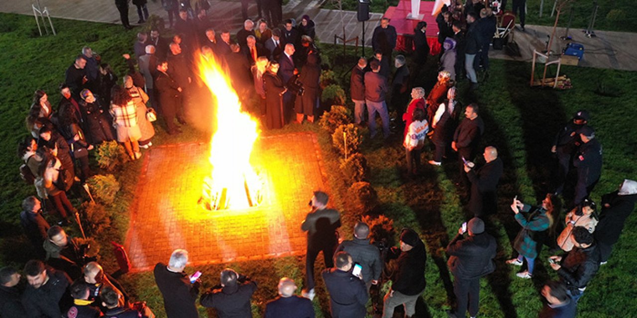 Keçiören Belediyesi’nde 101 yıl sonra tekrar yanan Nevruz ateşi