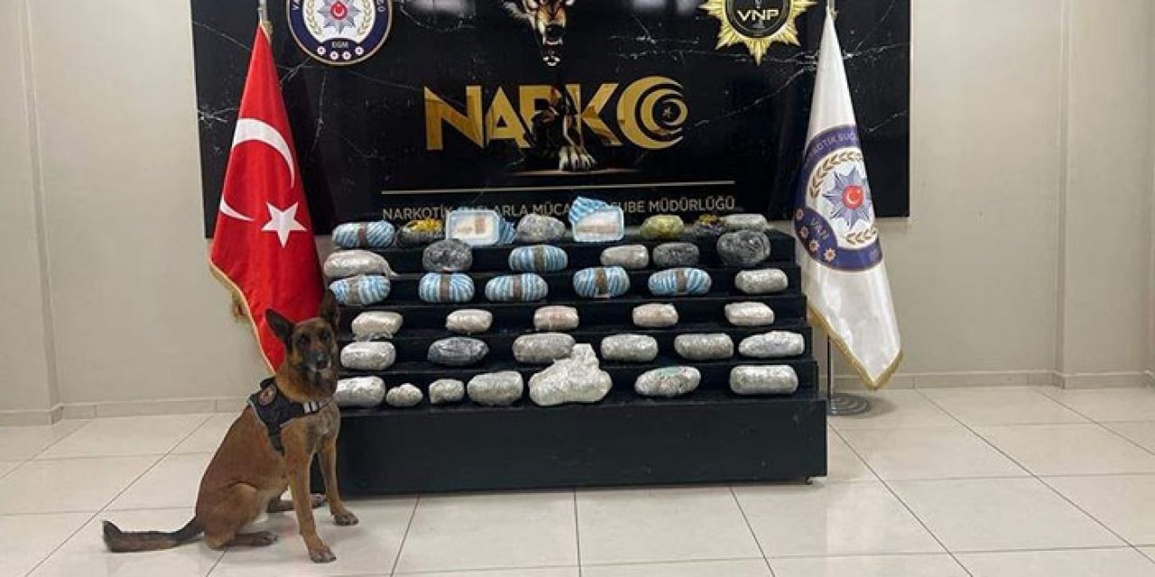 Bobi 31 kilo uyuşturucu buldu