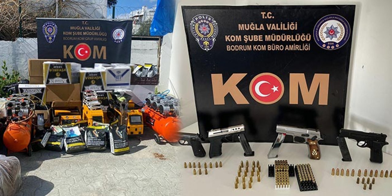 Bodrum’da suç örgütüne baskın: 10 gözaltı