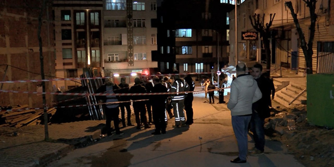 İstinat duvarı çöktü: Binalar tahliye edildi