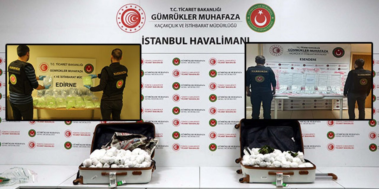 3 ayrı operasyonda 173 kilogram uyuşturucu yakalandı