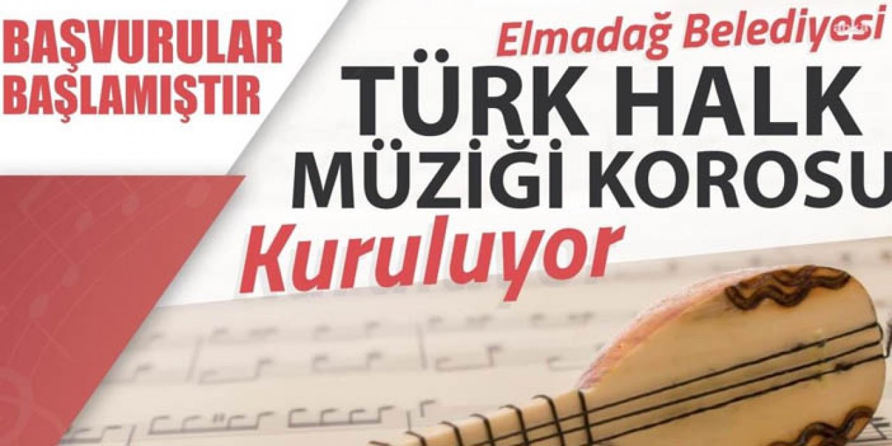 Elmadağ’da Türk Halk Müziği Kursları’na kayıtlar başladı