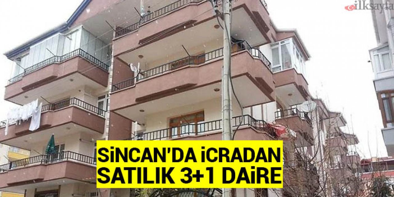 Ankara Sincan'da icradan satılık 3+1 daire