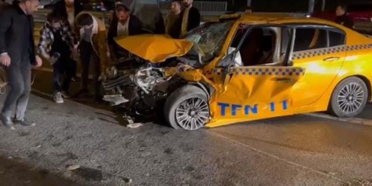 TEM’de korkutan kaza: 5 yaralı