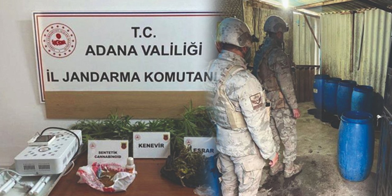 Adana’da uyuşturucu operasyonu: 44 gözaltı