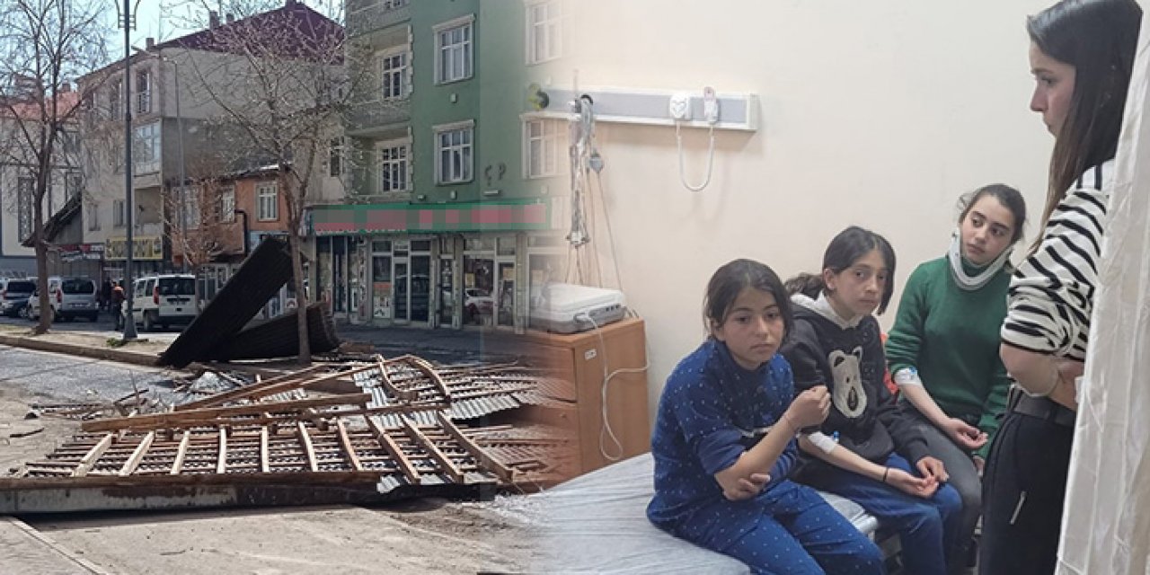 Ağrı’da ağaç devrildi: 7 öğrenci yaralandı