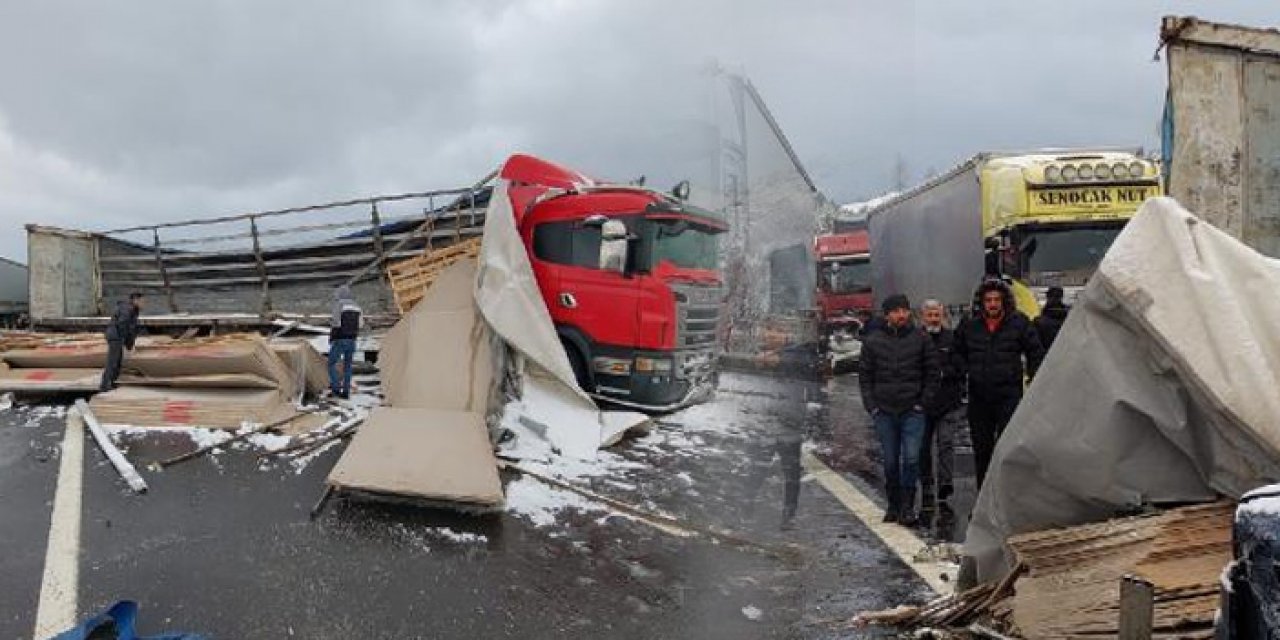 Ankara istikameti ulaşıma kapandı