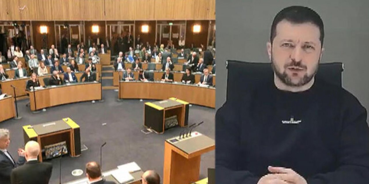 Muhalefet Zelenski konuşurken meclisten ayrıldı