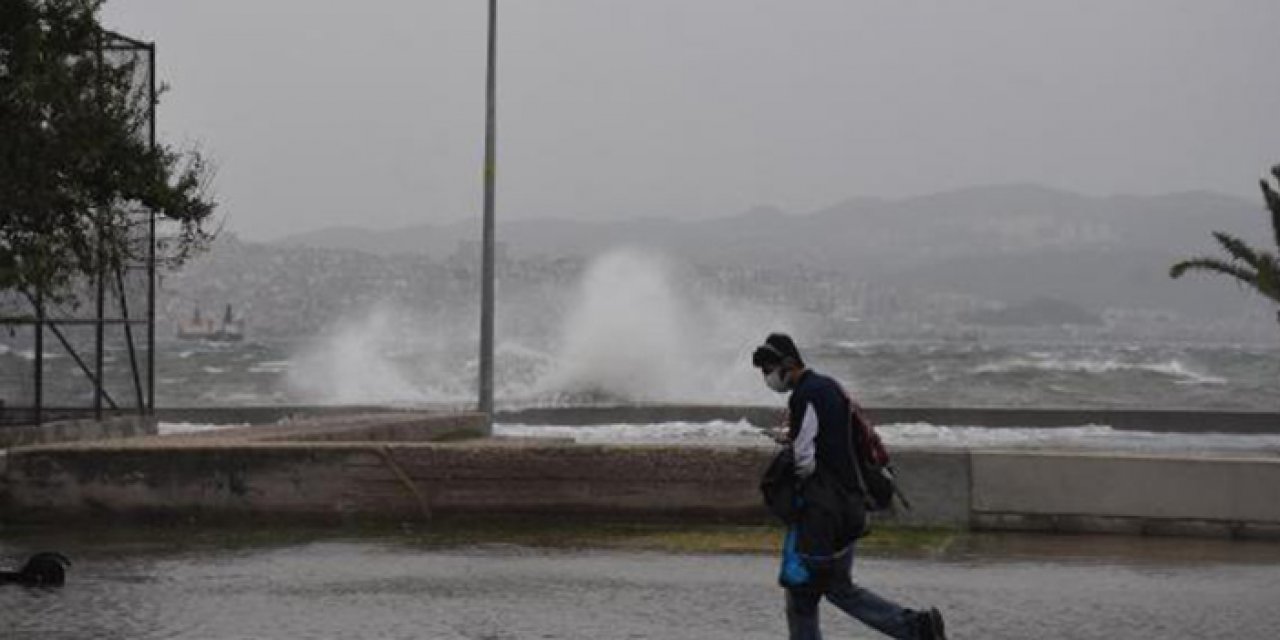 Meteoroloji uyardı: İzmir’de kuvvetli rüzgar ve fırtınaya dikkat