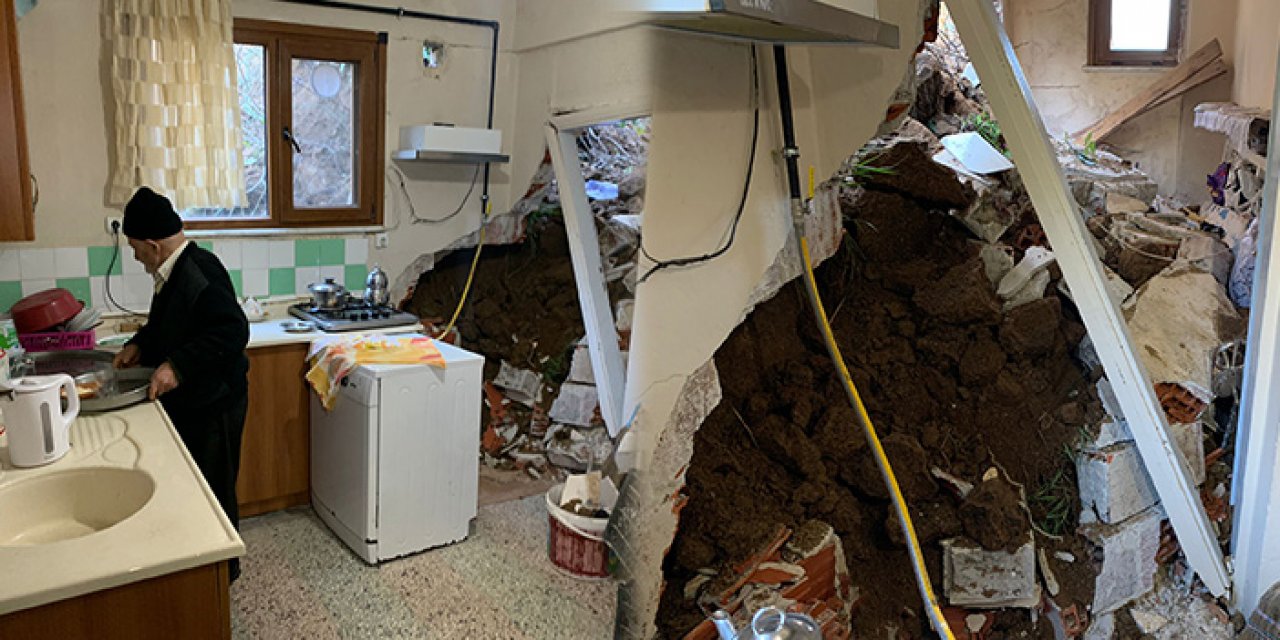 Rize İyidere'de heyelan gerçekleşti