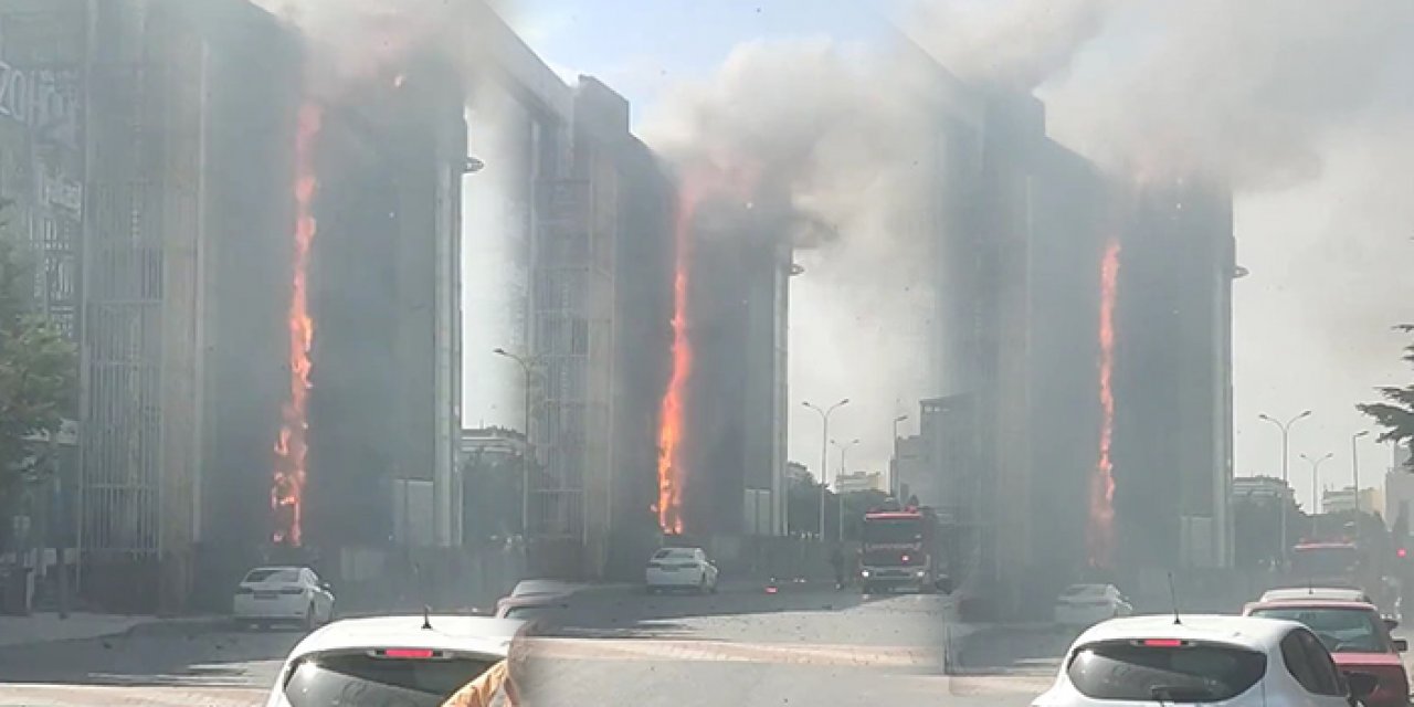 İstanbul’da iş merkezinde yangın