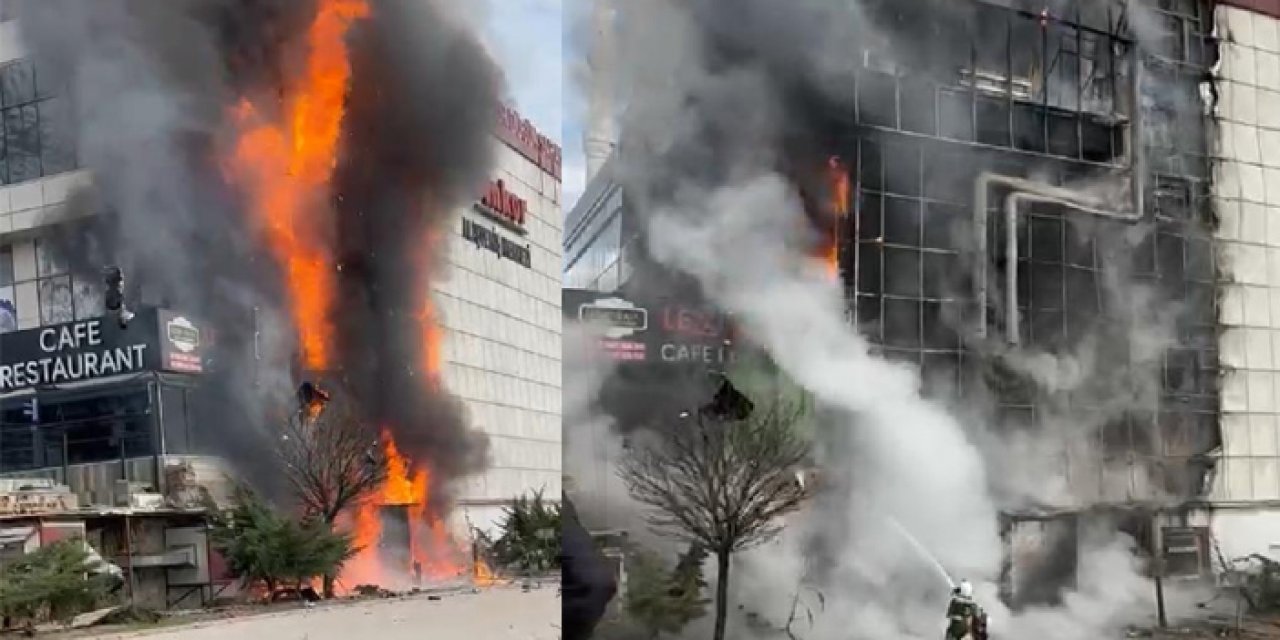 Ankara’da bulunan AVM’de yangın çıktı
