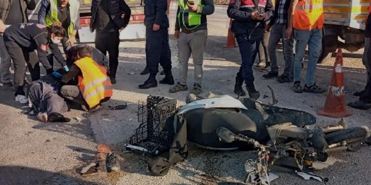 Feci kaza: motosikletli öldü