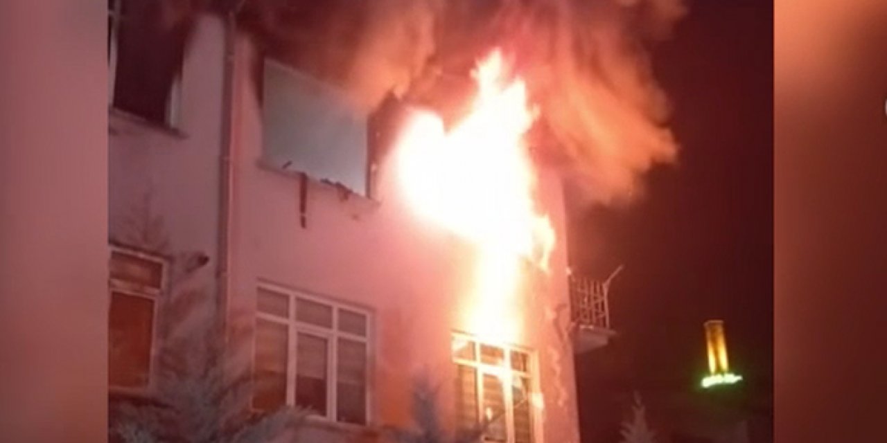 Kayseri’de korkutan yangın