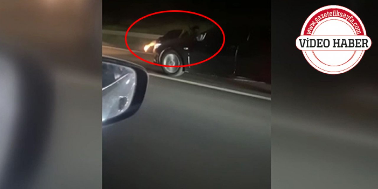 Oğlu için aracın üstüne atlayan anne kilometrelerce kaputta asılı kaldı