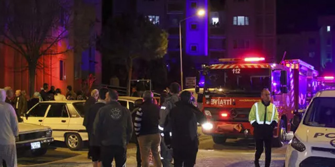 8 katlı apartman dairesinde yangın