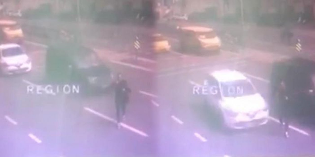 Beyoğlu’nda makas atan sürücü yayaya çarptı