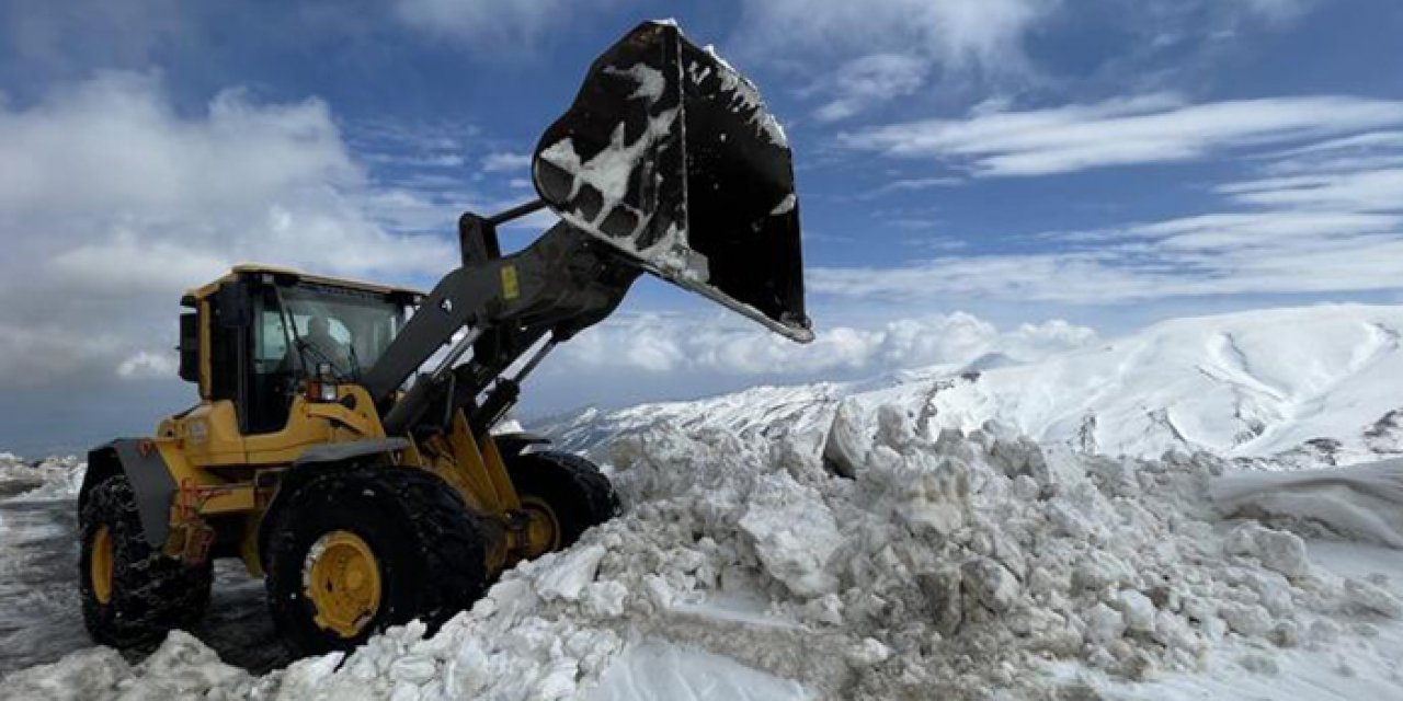 İlkbahar’da 5 metre kar