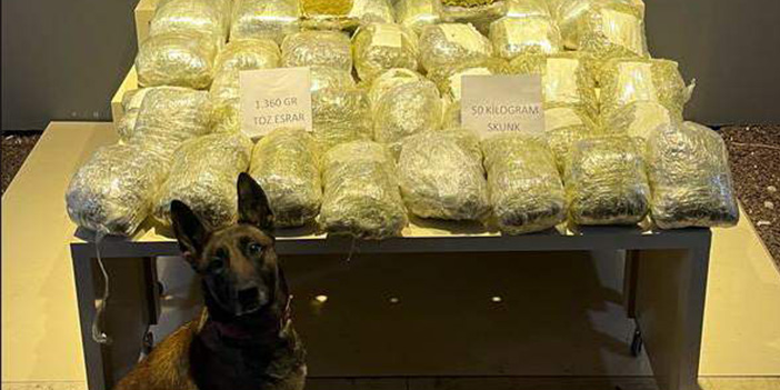 Yolcu otobüsünde 51 kilo uyuşturucu bulundu