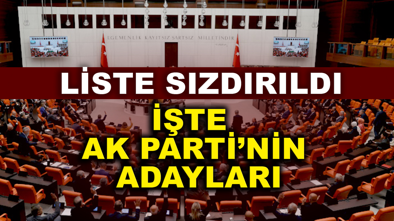 AK Partinin Aday listesi yayınlanı! İşte AK Parti'nin il il milletvekili adayları