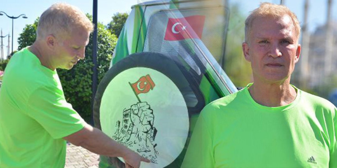 Baba yadigarı minibüsüyle yola çıktı deprem bölgesine yardım etti