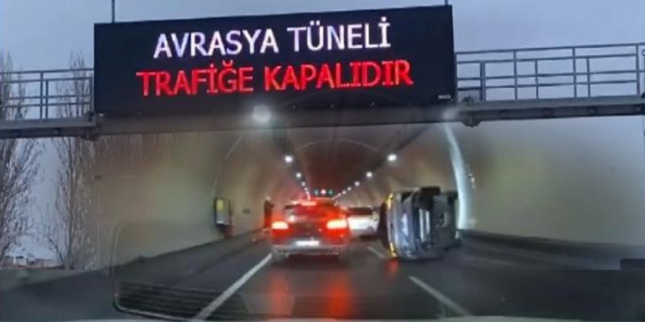 Avrasya Tüneli'nde kaza
