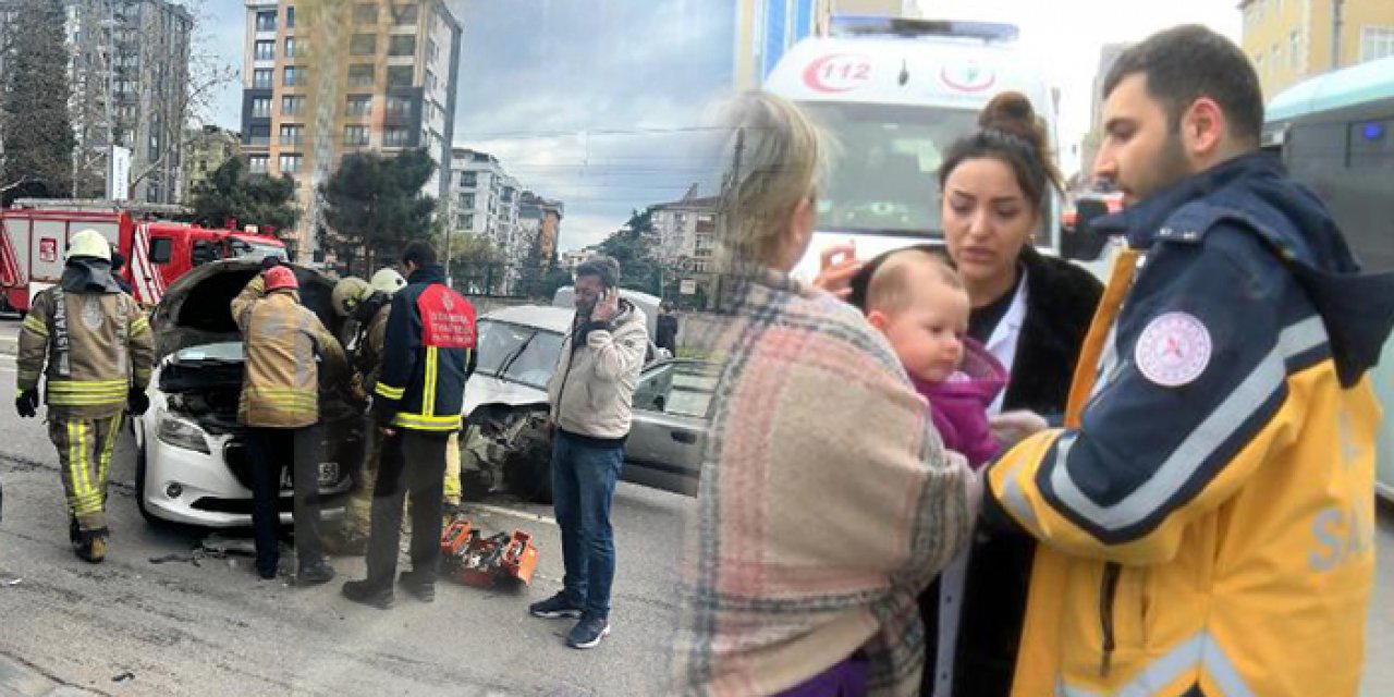 Kartal’da kaza: 2’si çocuk 4 kişi yaralandı