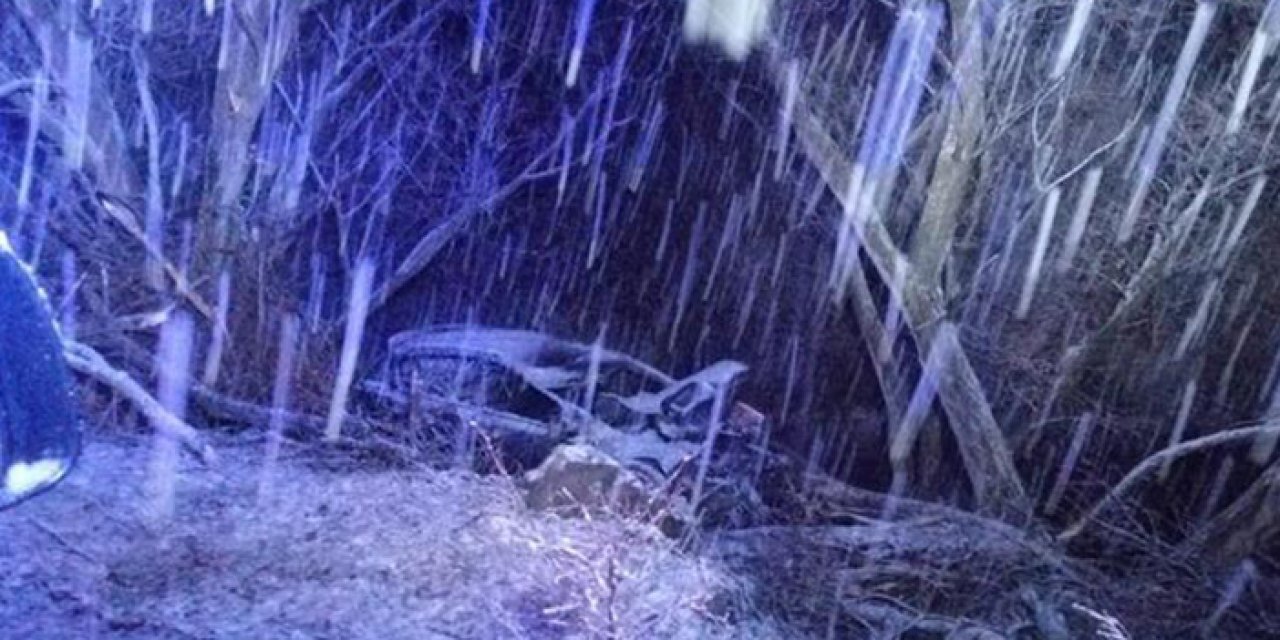 Bayburt'ta kaza: Uzman çavuş ve ailesi öldü