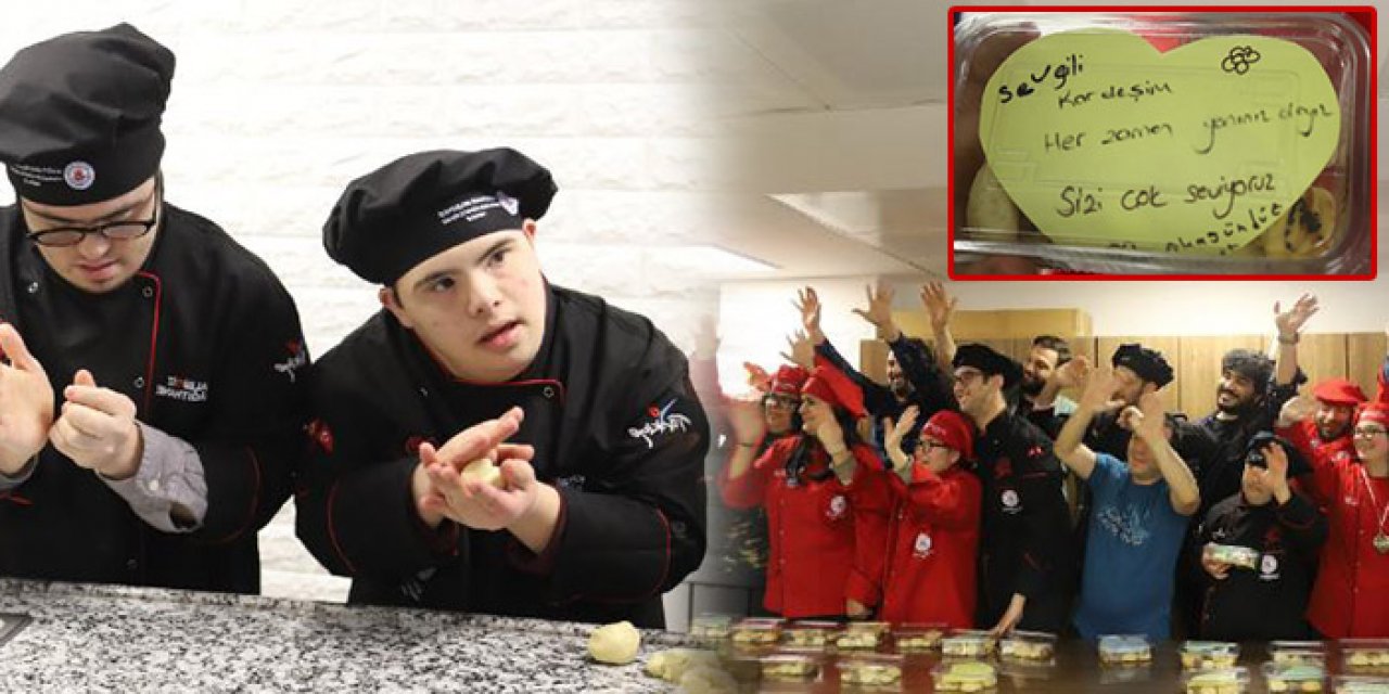 Engelli öğrencilerden duygulandıran etkinlik