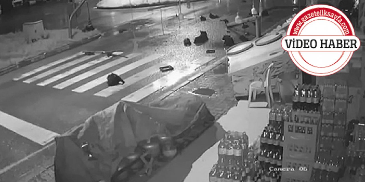 Damperi açık kalan kamyon tabelaları yıktı