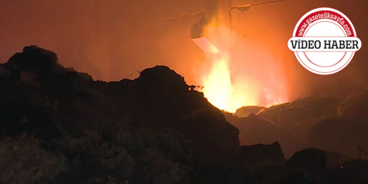 Tekstil fabrikasında yangın