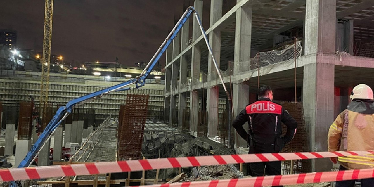 İnşaat alanında çökme: 5 işçi göçük altından kurtarıldı