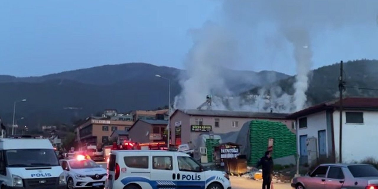 Karabük’te iş yerinde yangın