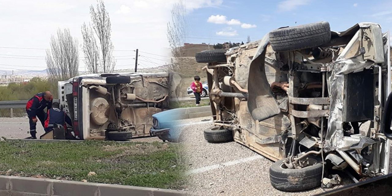 Kırıkkale’de otomobil devrildi: 2 yaralı