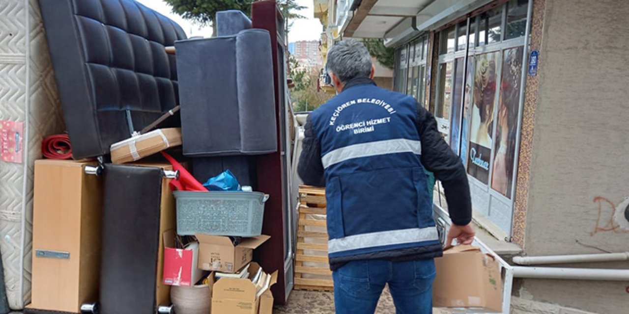 Keçiören Belediyesi’nden ücretsiz taşınma hizmeti