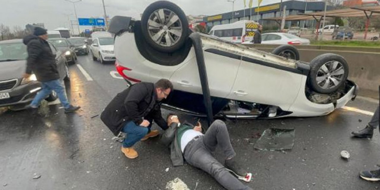 Otomobil kazası: 2 yaralı