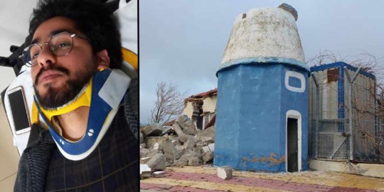 Minare devrildi: İmam yaralandı