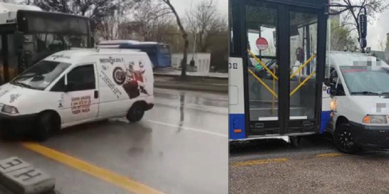 Mamak'ta yol verme kavgası