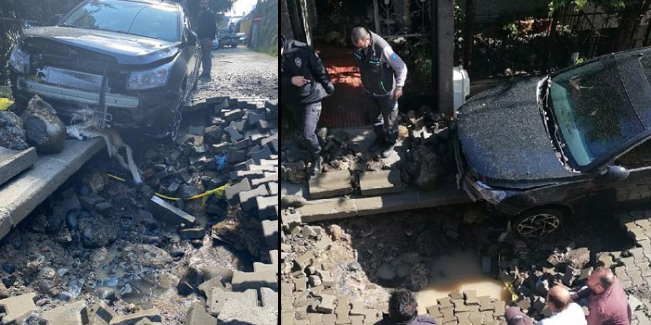 İsale hattı patladı