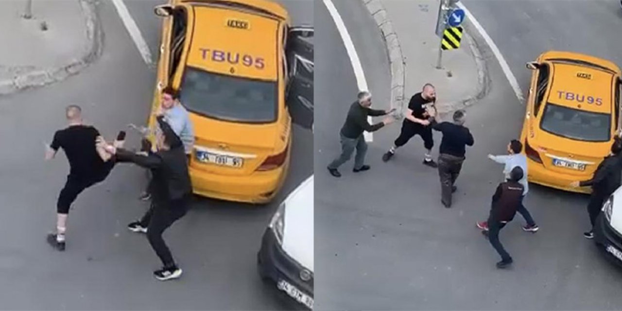 Yol verme kavgası; Tekmeler havada uçuştu