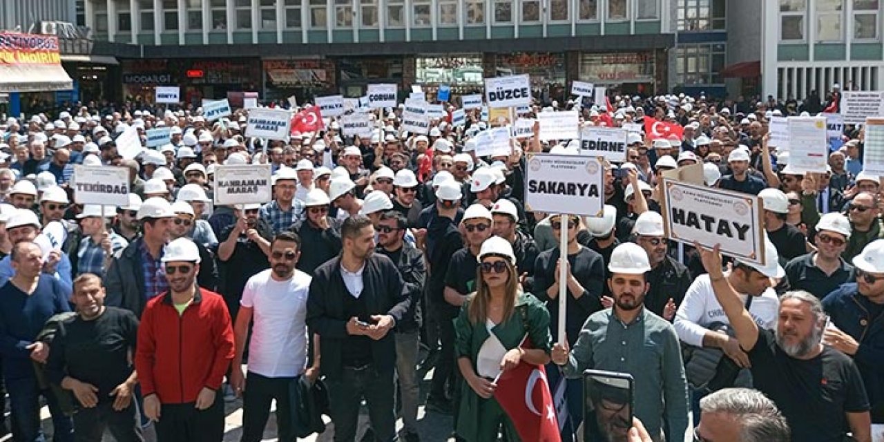 Kamuda çalışan mühendislerden basın açıklaması